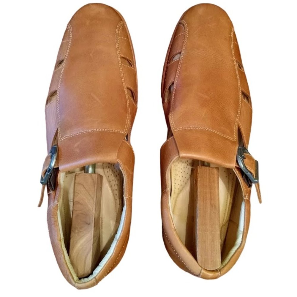 EUC | Sandro Moscoloni | Tan Leather Shoe Sandal | Size 13D - Picture 7 of 16